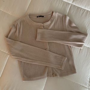 textured cardigan top